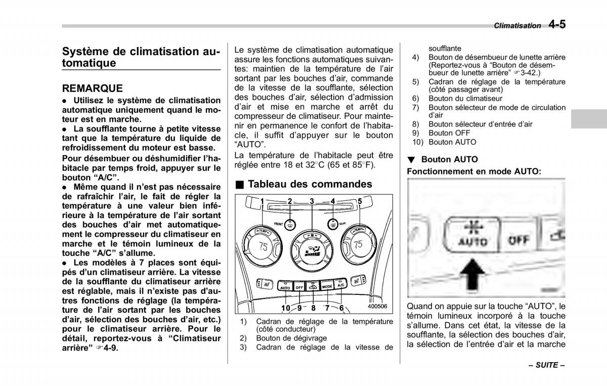 Subaru Tribeca manuel du proprietaire / page 197