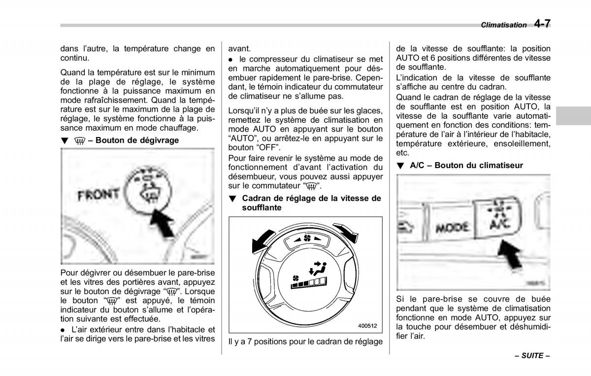 Subaru Tribeca manuel du proprietaire / page 199