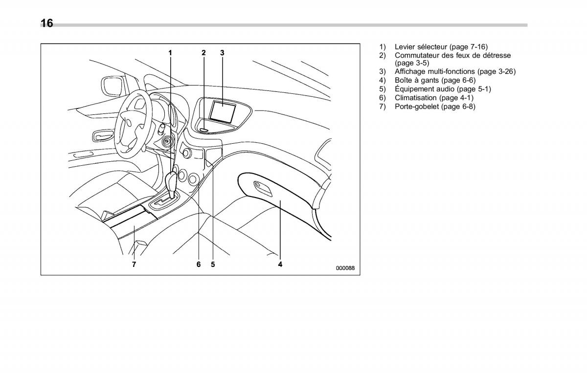 Subaru Tribeca manuel du proprietaire / page 20