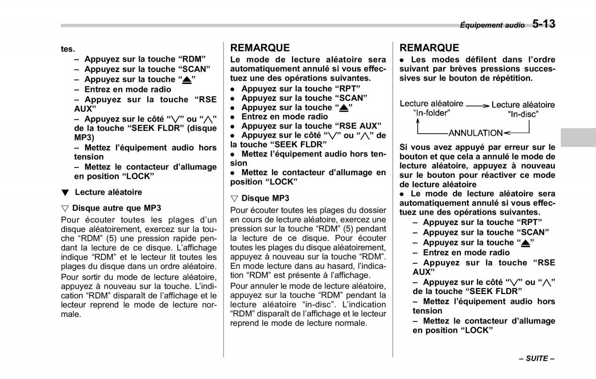 Subaru Tribeca manuel du proprietaire / page 219