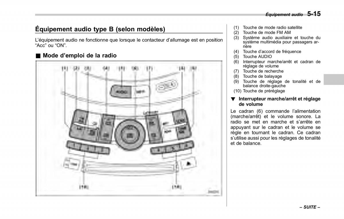 Subaru Tribeca manuel du proprietaire / page 221