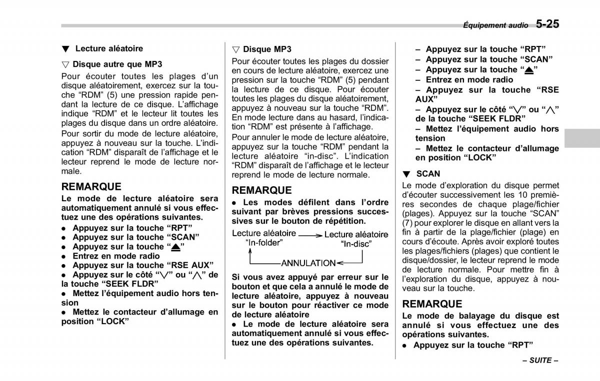 Subaru Tribeca manuel du proprietaire / page 231