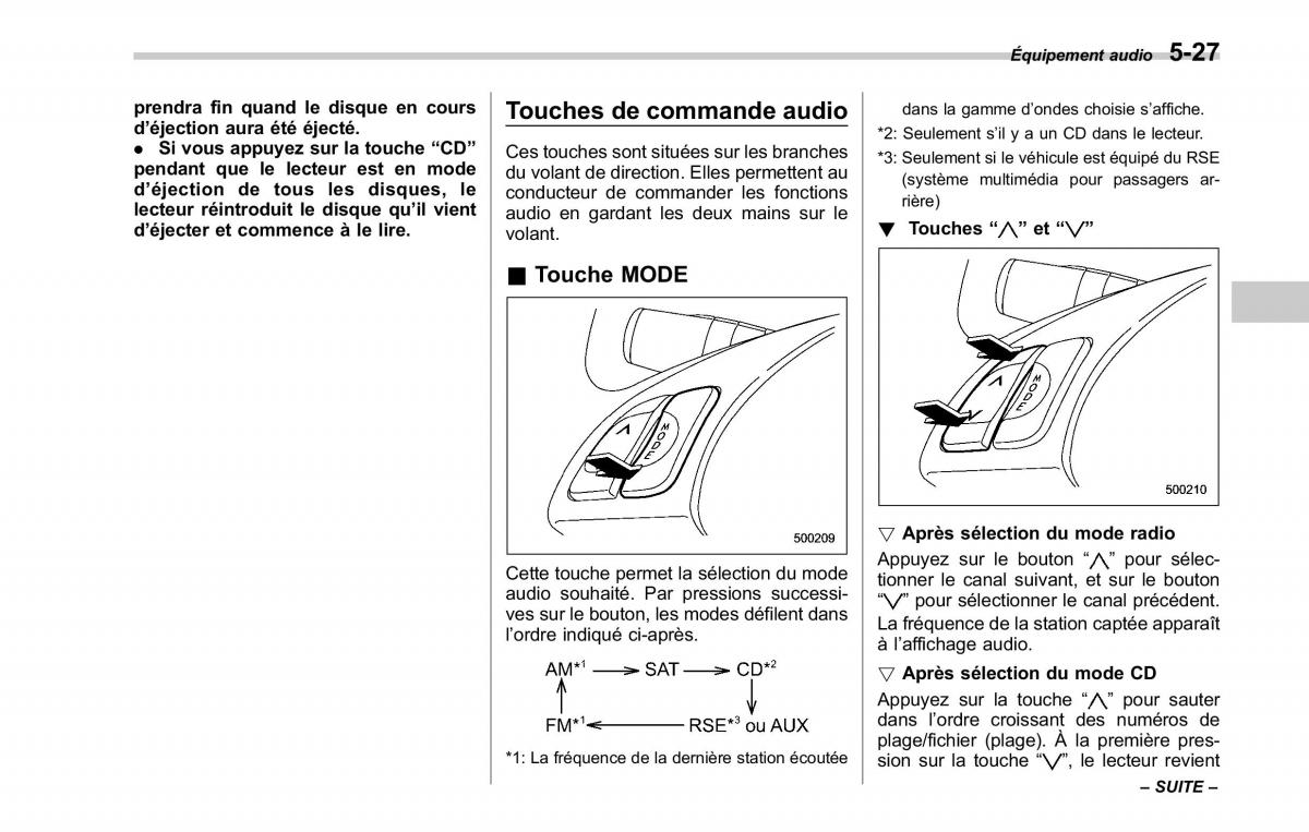 Subaru Tribeca manuel du proprietaire / page 233