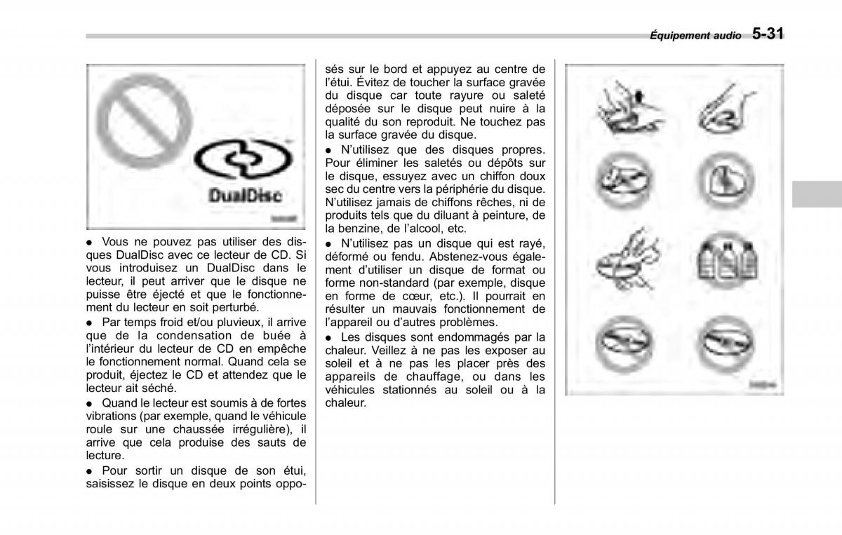 Subaru Tribeca manuel du proprietaire / page 237