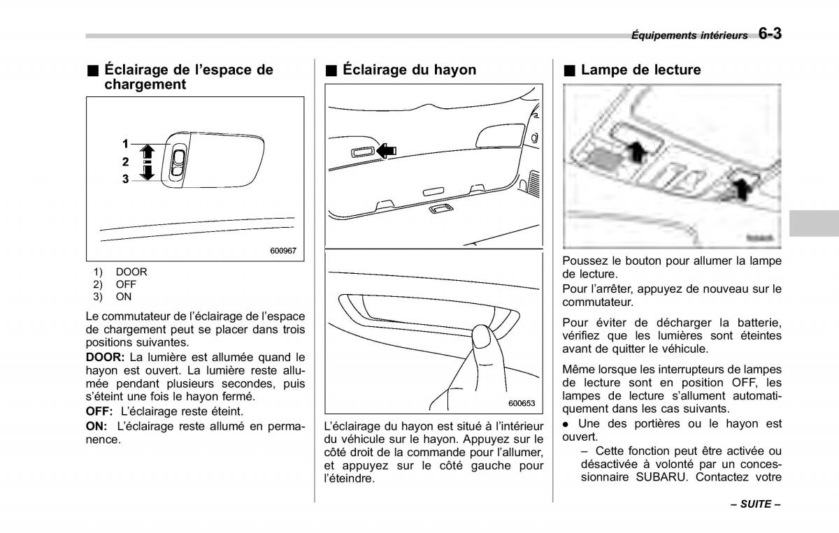 Subaru Tribeca manuel du proprietaire / page 241