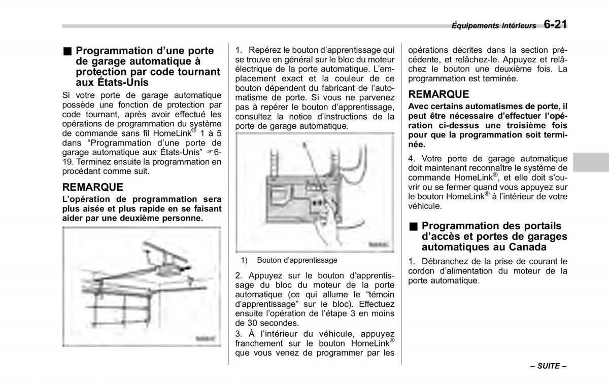 Subaru Tribeca manuel du proprietaire / page 259