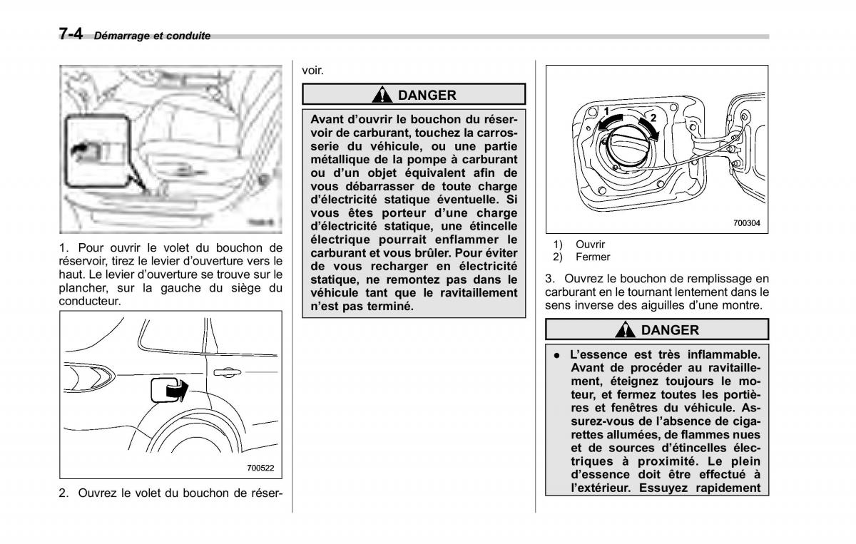 Subaru Tribeca manuel du proprietaire / page 270