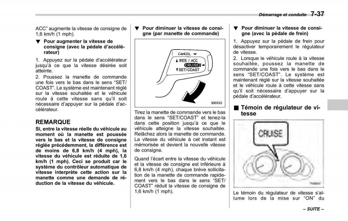 Subaru Tribeca manuel du proprietaire / page 303