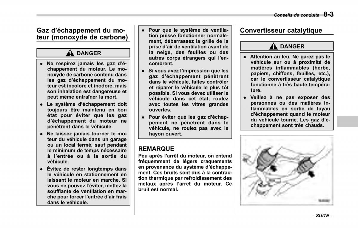 Subaru Tribeca manuel du proprietaire / page 307