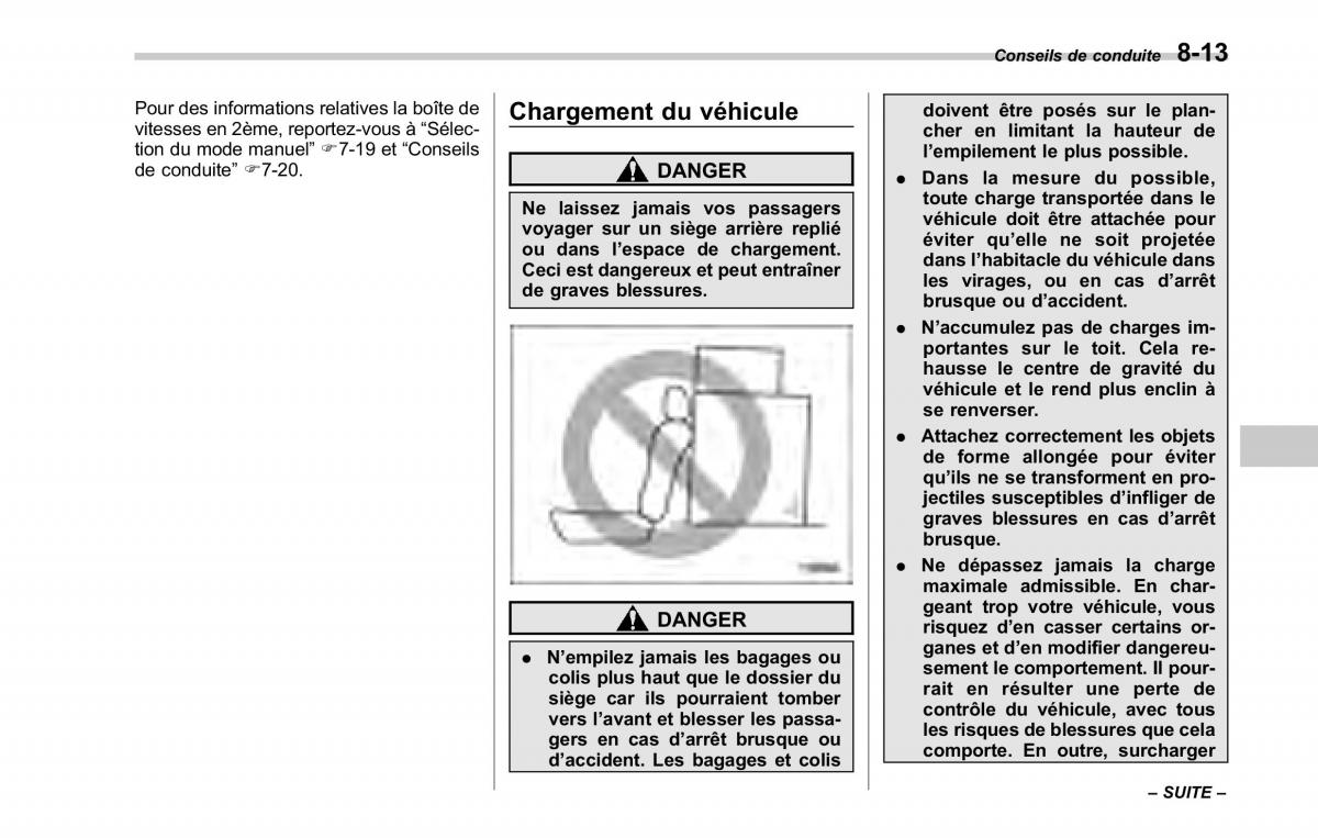 Subaru Tribeca manuel du proprietaire / page 317