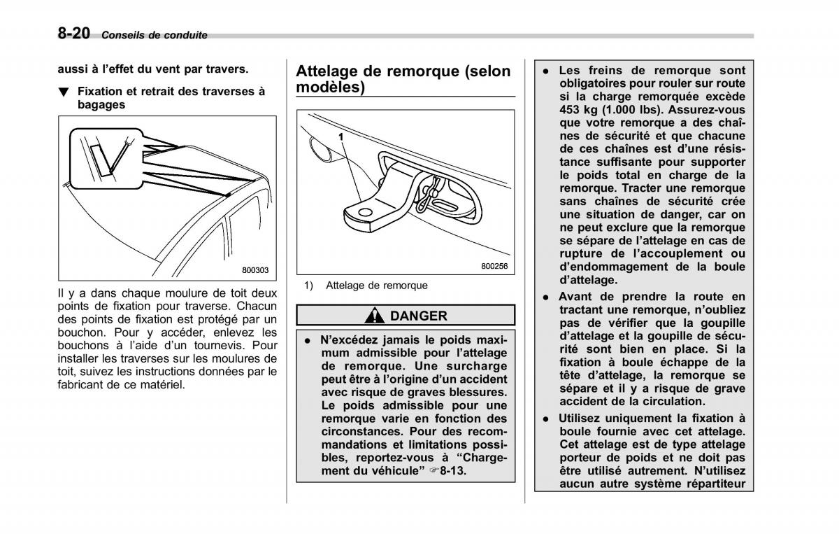 Subaru Tribeca manuel du proprietaire / page 324