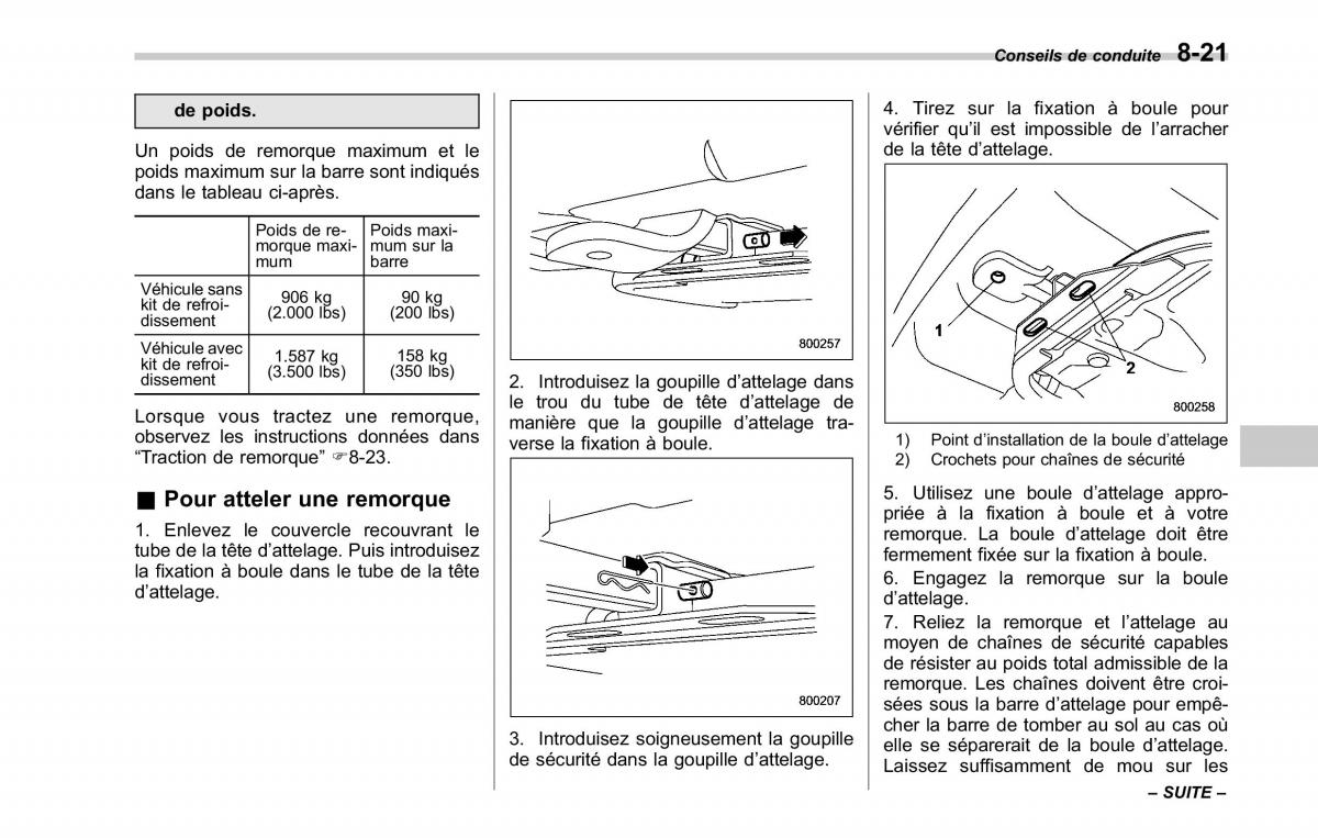 Subaru Tribeca manuel du proprietaire / page 325