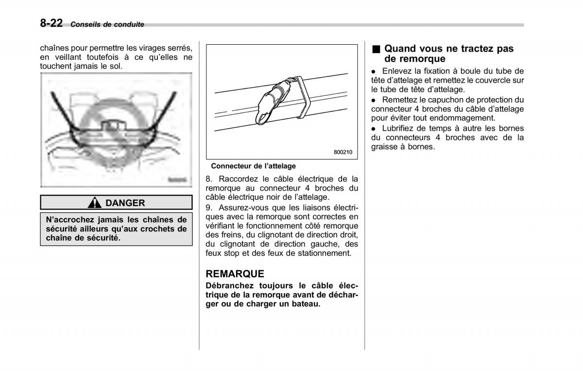 Subaru Tribeca manuel du proprietaire / page 326