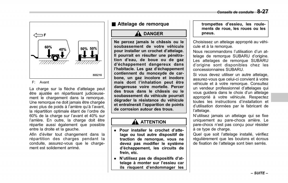 Subaru Tribeca manuel du proprietaire / page 331