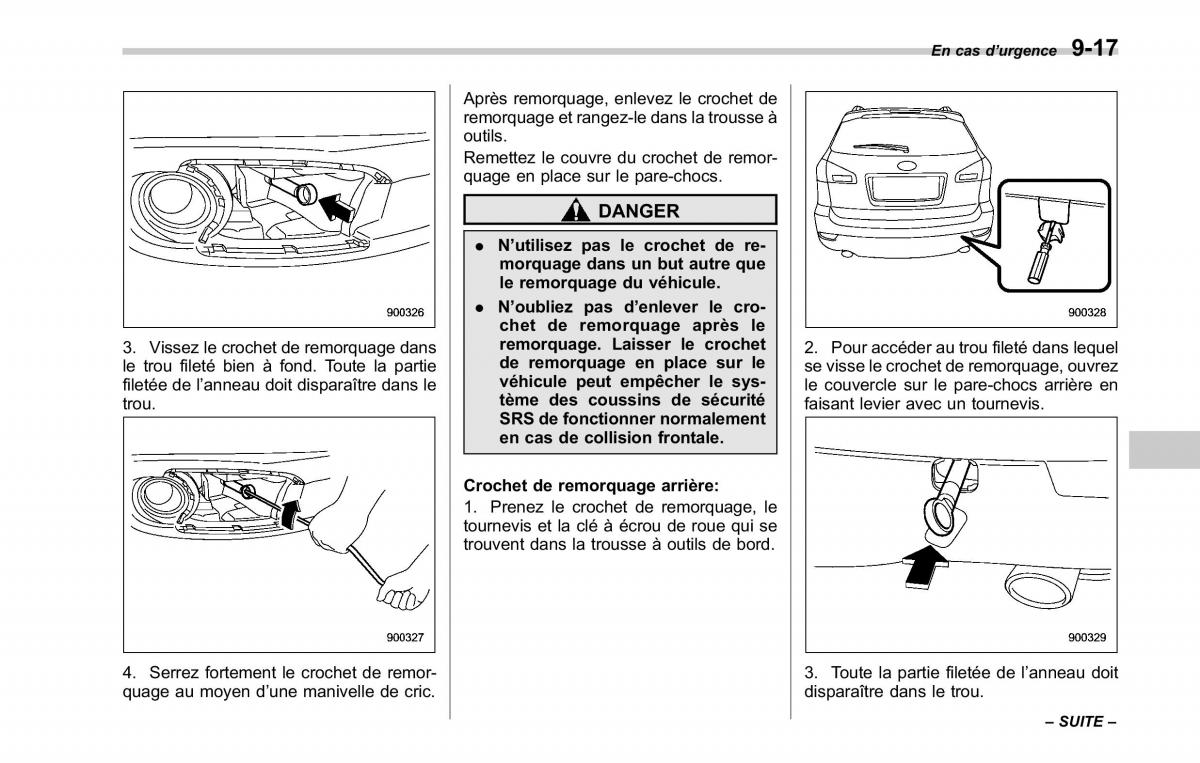 Subaru Tribeca manuel du proprietaire / page 353