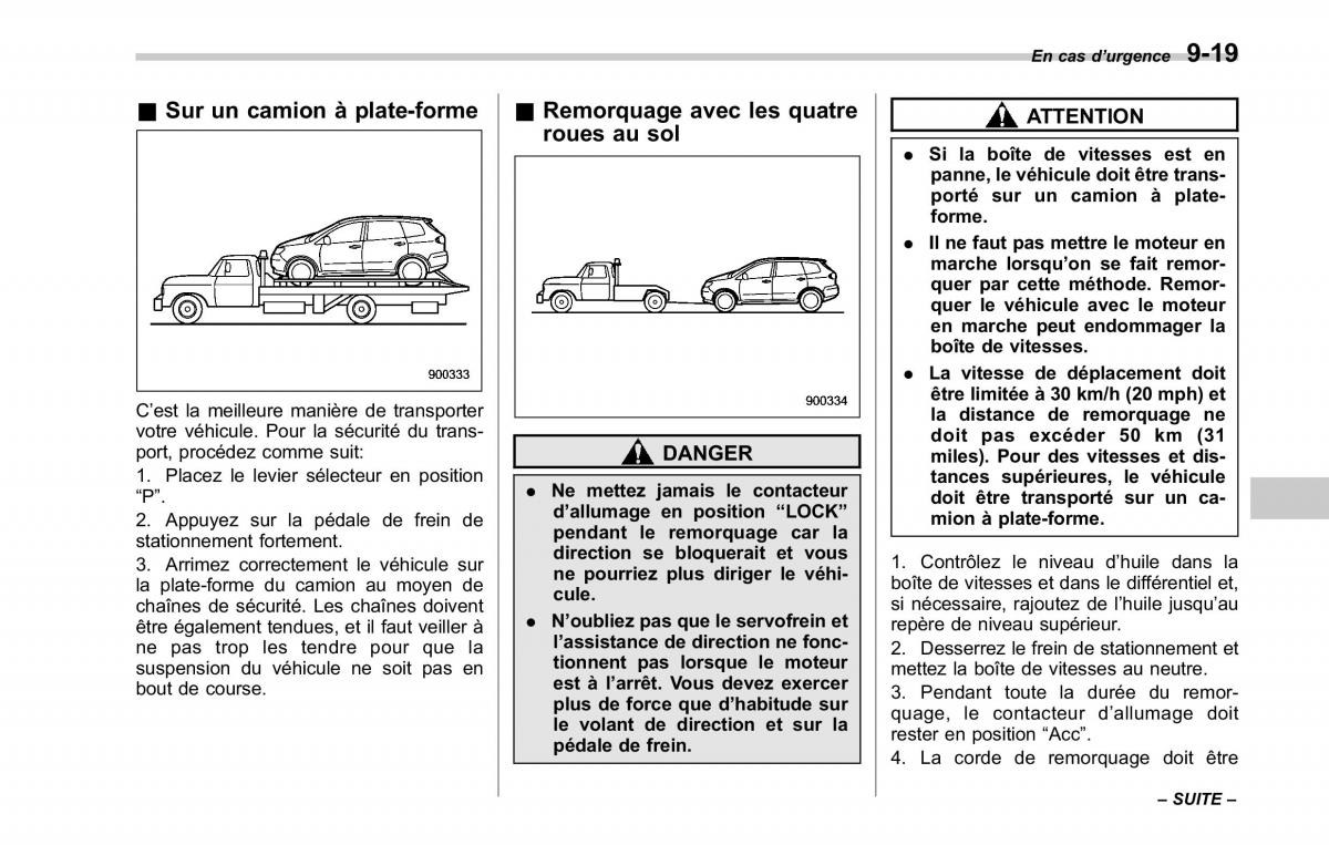 Subaru Tribeca manuel du proprietaire / page 355