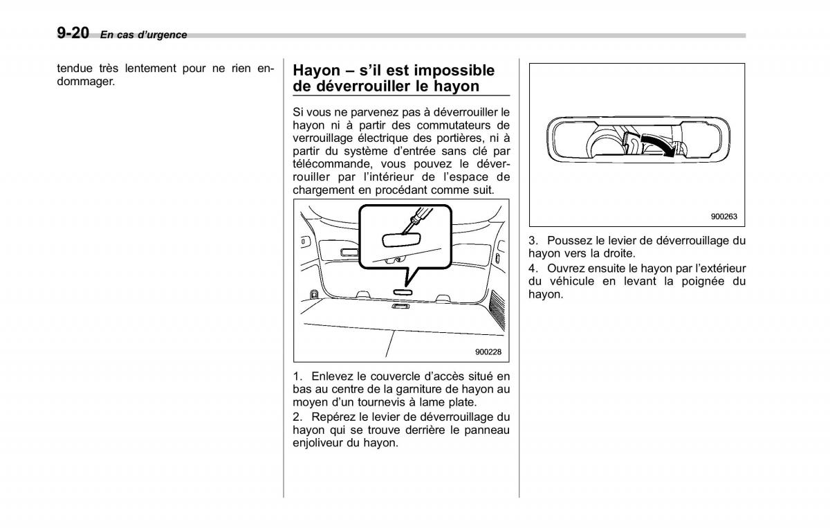 Subaru Tribeca manuel du proprietaire / page 356