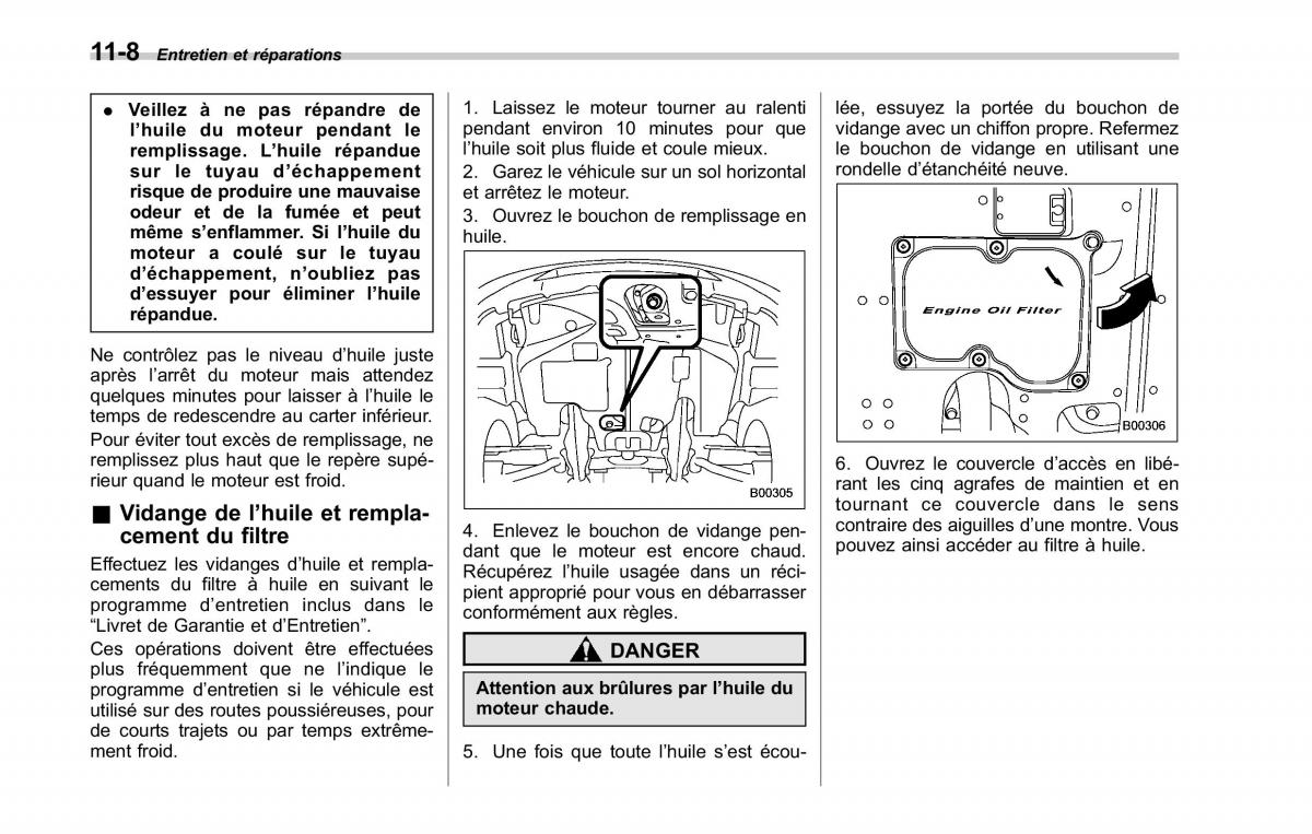 Subaru Tribeca manuel du proprietaire / page 372