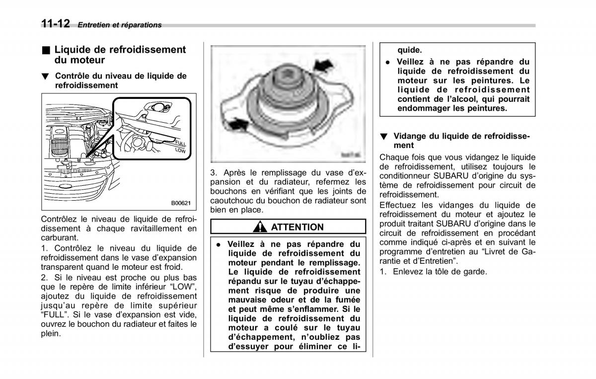 Subaru Tribeca manuel du proprietaire / page 376