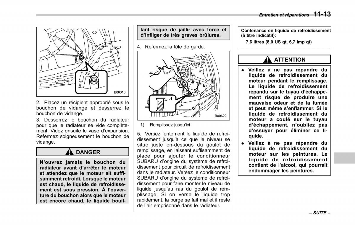 Subaru Tribeca manuel du proprietaire / page 377