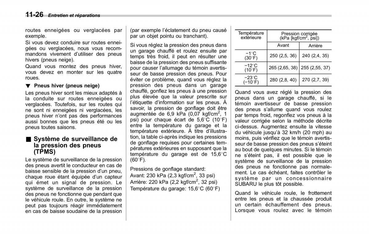 Subaru Tribeca manuel du proprietaire / page 390