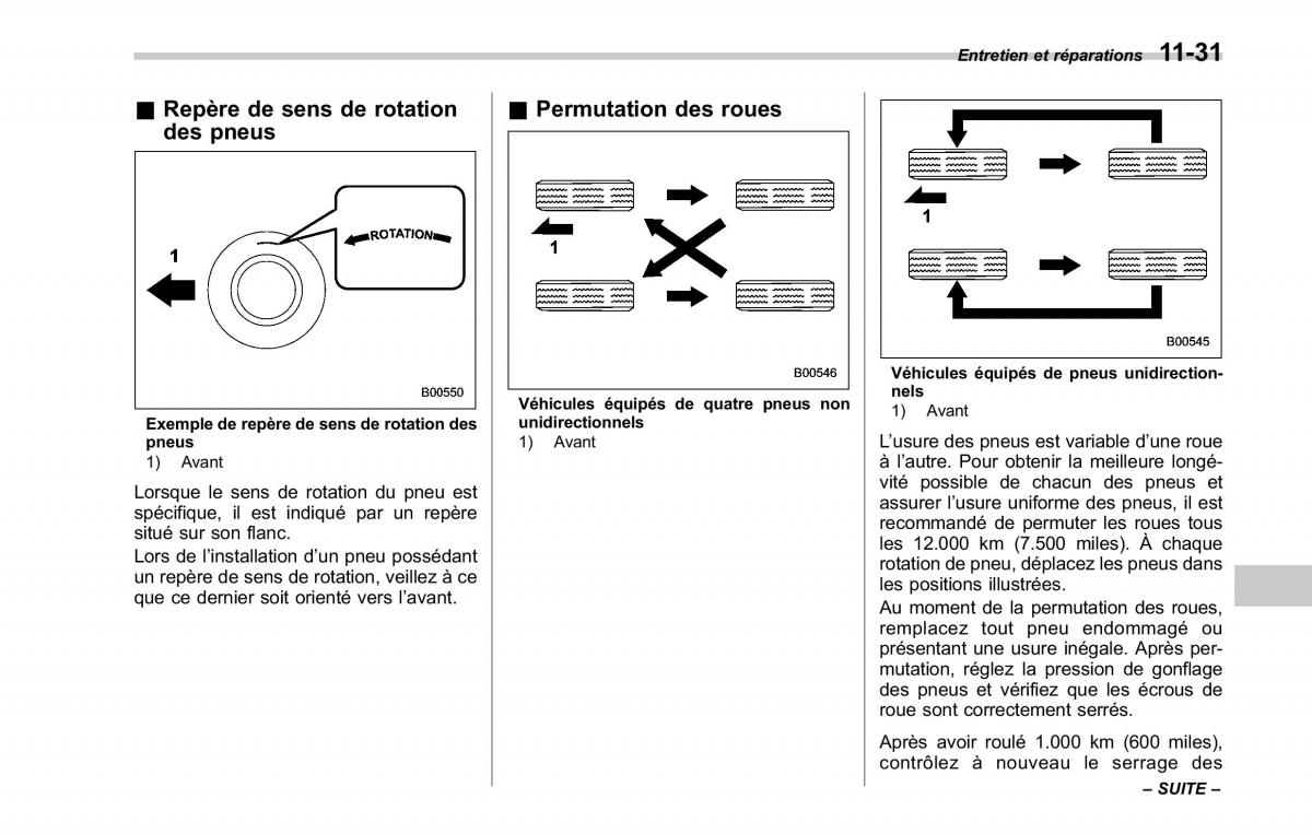 Subaru Tribeca manuel du proprietaire / page 395