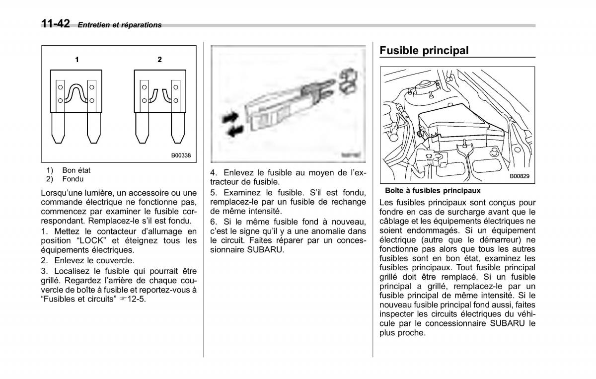 Subaru Tribeca manuel du proprietaire / page 406