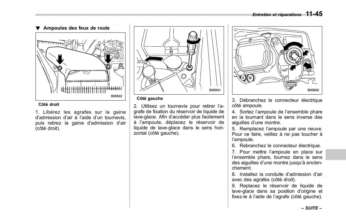 Subaru Tribeca manuel du proprietaire / page 409