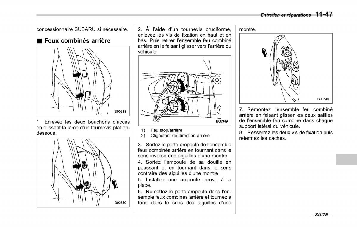 Subaru Tribeca manuel du proprietaire / page 411