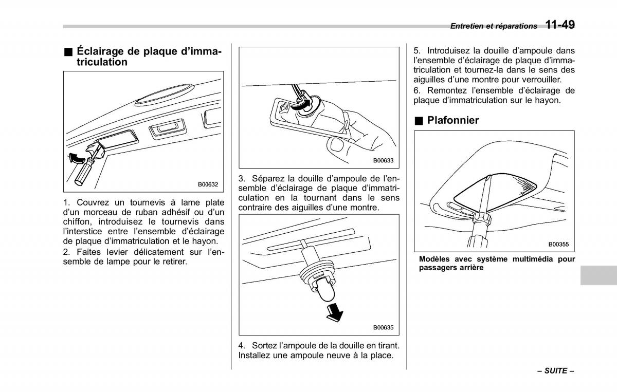 Subaru Tribeca manuel du proprietaire / page 413