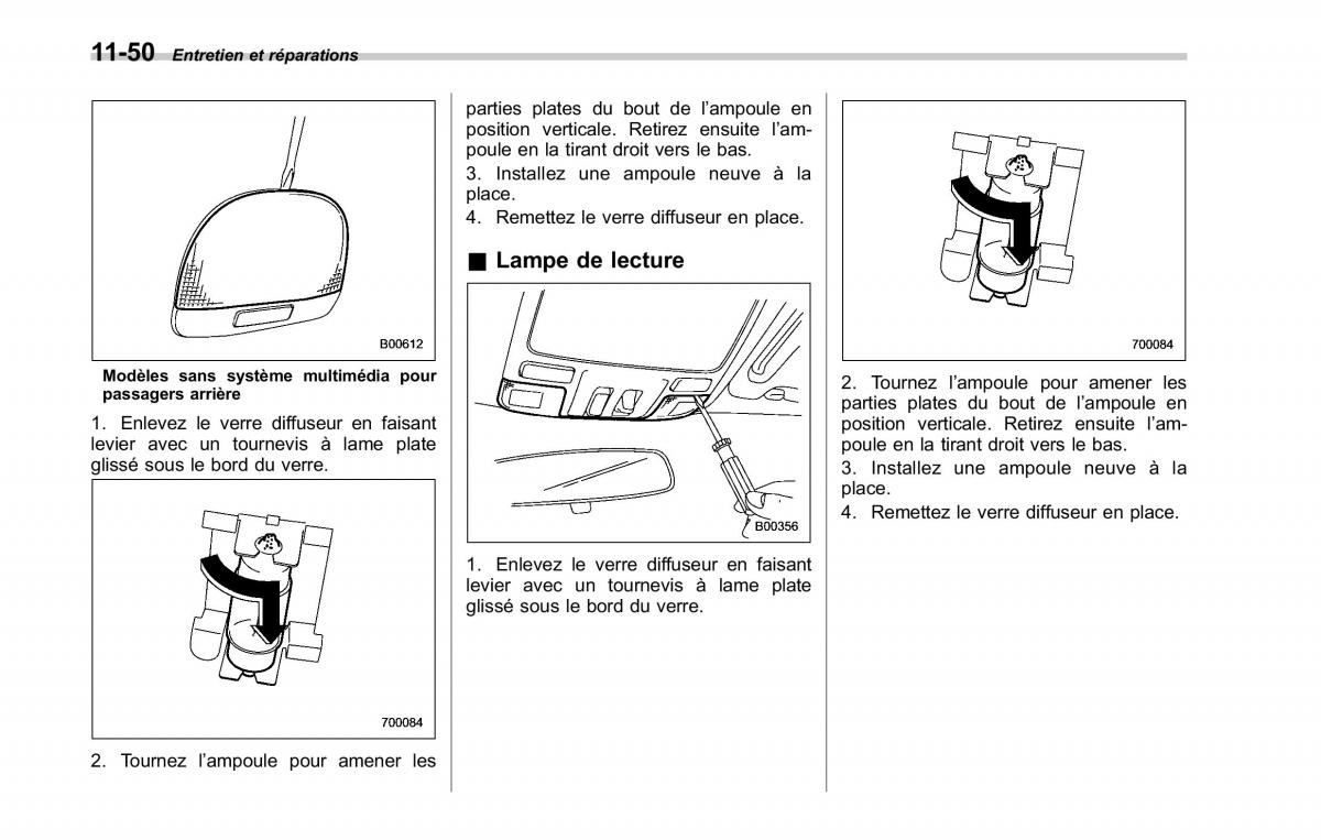 Subaru Tribeca manuel du proprietaire / page 414