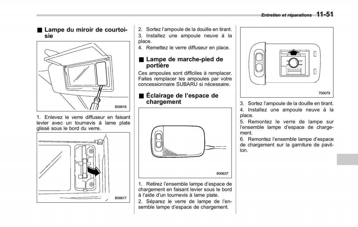 Subaru Tribeca manuel du proprietaire / page 415