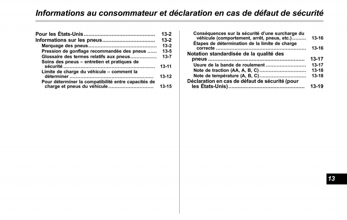 Subaru Tribeca manuel du proprietaire / page 429