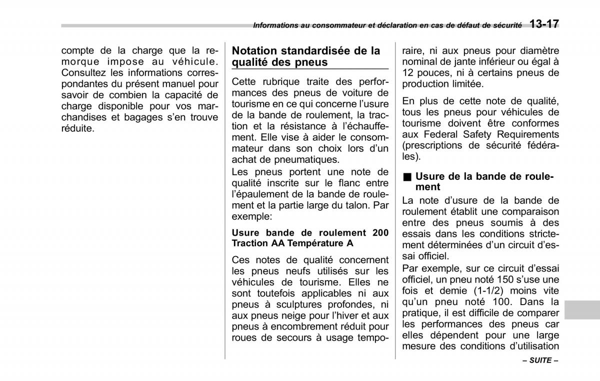 Subaru Tribeca manuel du proprietaire / page 445