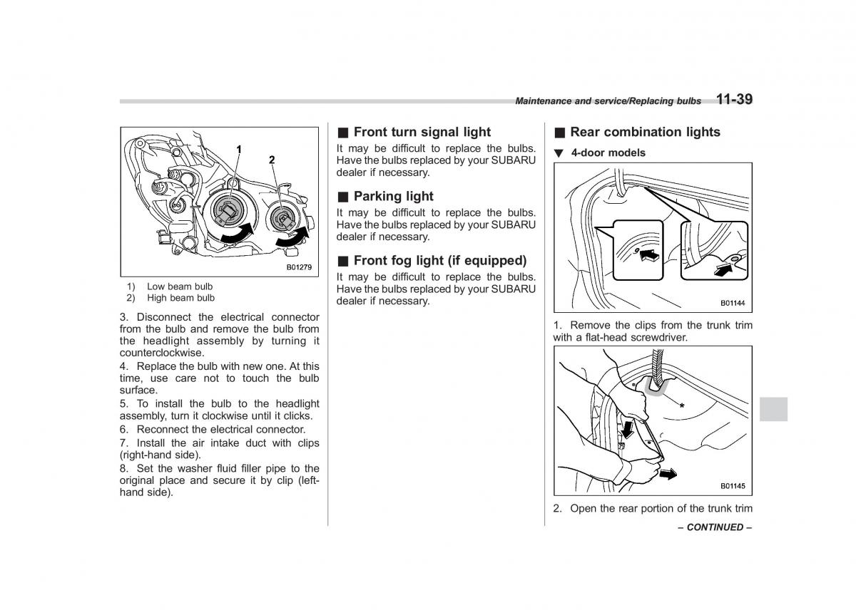 Subaru XV Crosstrek owners manual / page 542