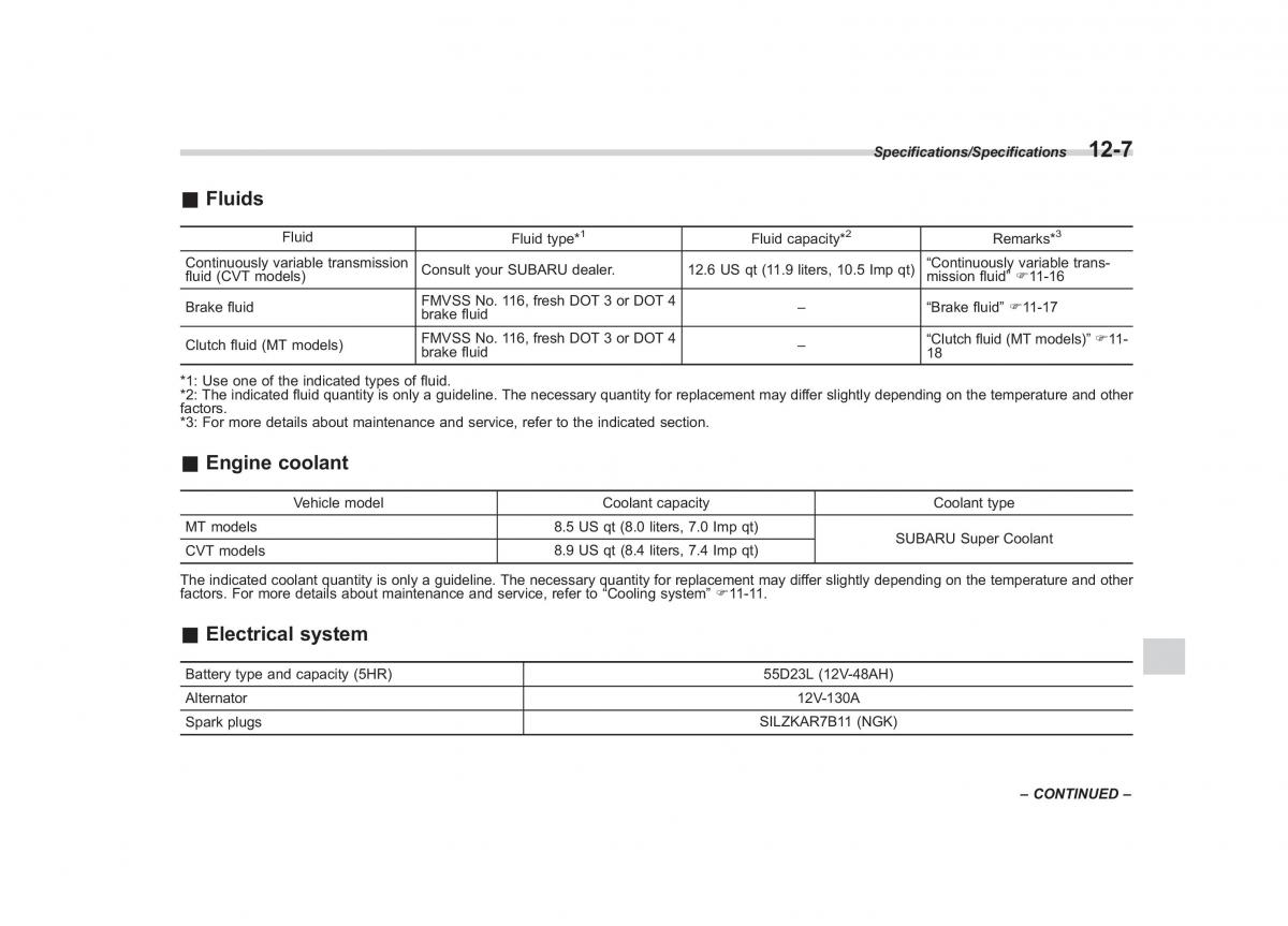 Subaru XV Crosstrek owners manual / page 556