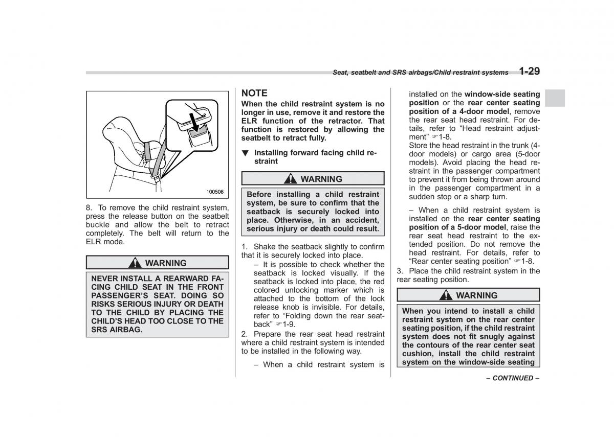 Subaru XV Crosstrek owners manual / page 56