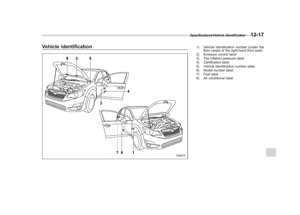 Subaru XV Crosstrek owners manual / page 566