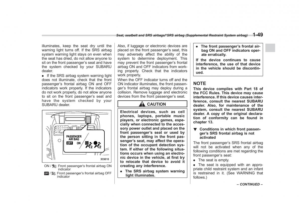 Subaru XV Crosstrek owners manual / page 76