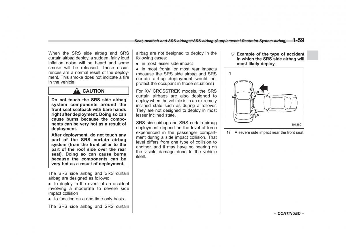 Subaru XV Crosstrek owners manual / page 86