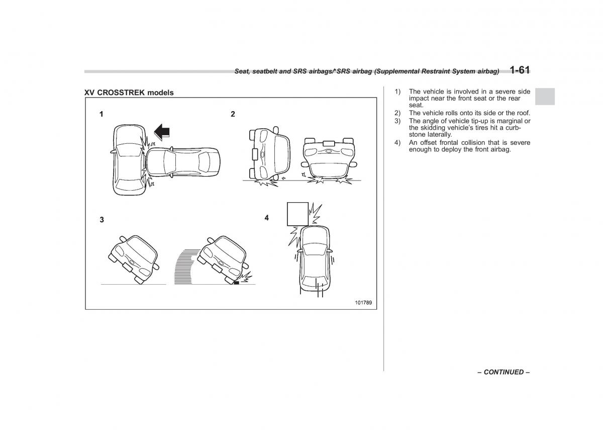 Subaru XV Crosstrek owners manual / page 88