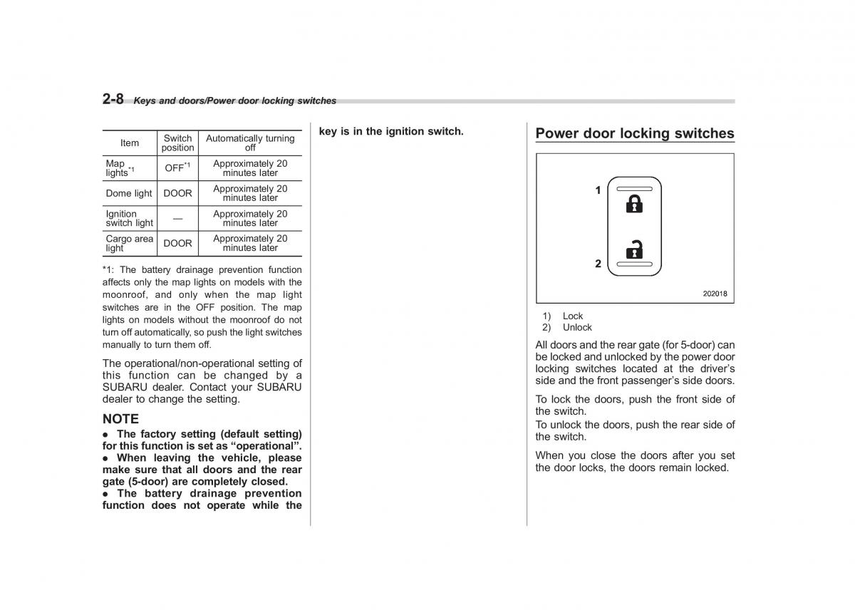 Subaru XV Crosstrek owners manual / page 105