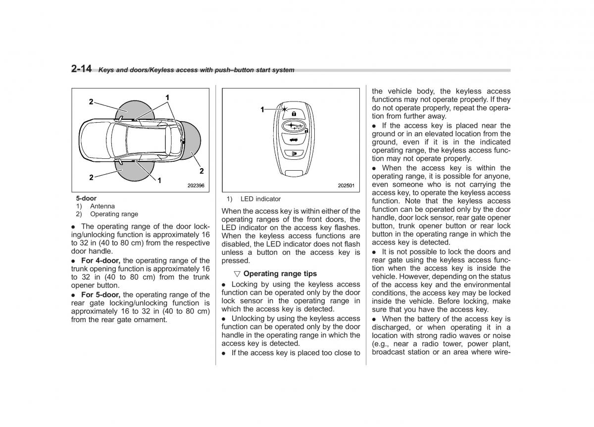 Subaru XV Crosstrek owners manual / page 111