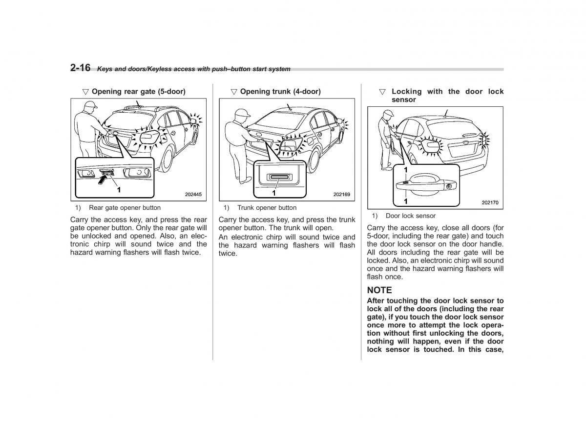 Subaru XV Crosstrek owners manual / page 113