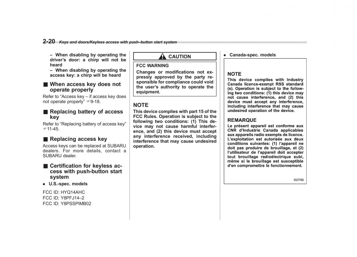 Subaru XV Crosstrek owners manual / page 117