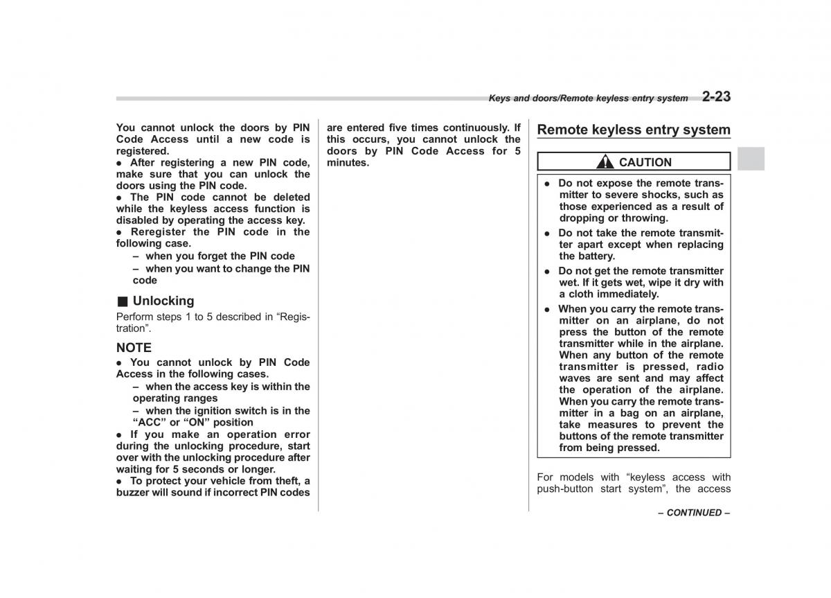 Subaru XV Crosstrek owners manual / page 120