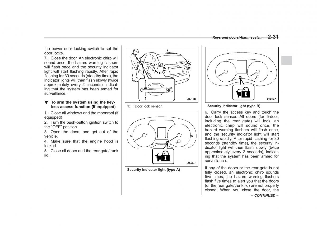 Subaru XV Crosstrek owners manual / page 128