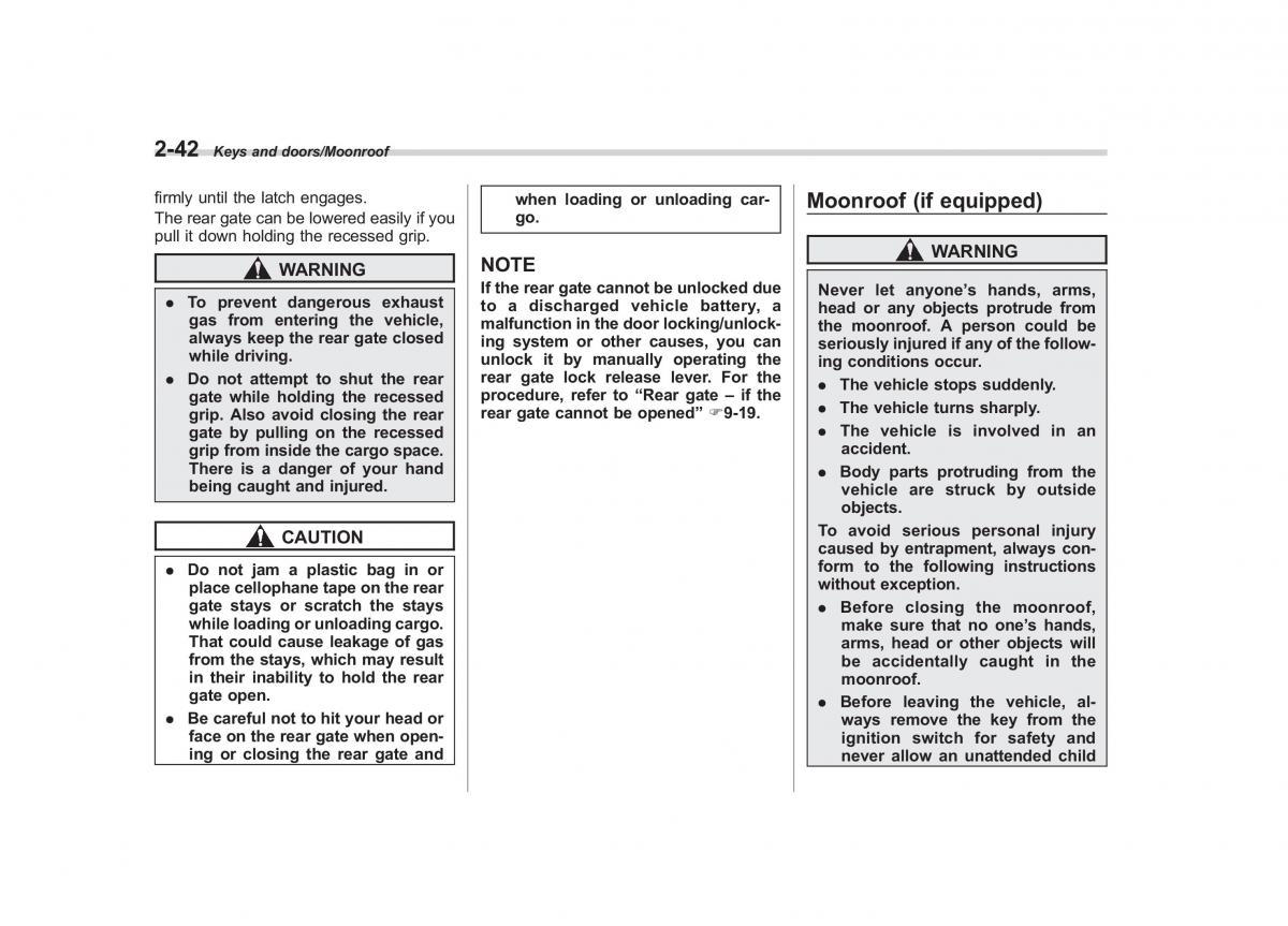 Subaru XV Crosstrek owners manual / page 139