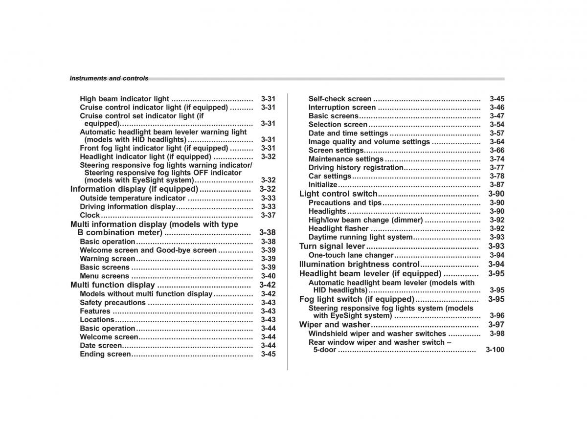 Subaru XV Crosstrek owners manual / page 143