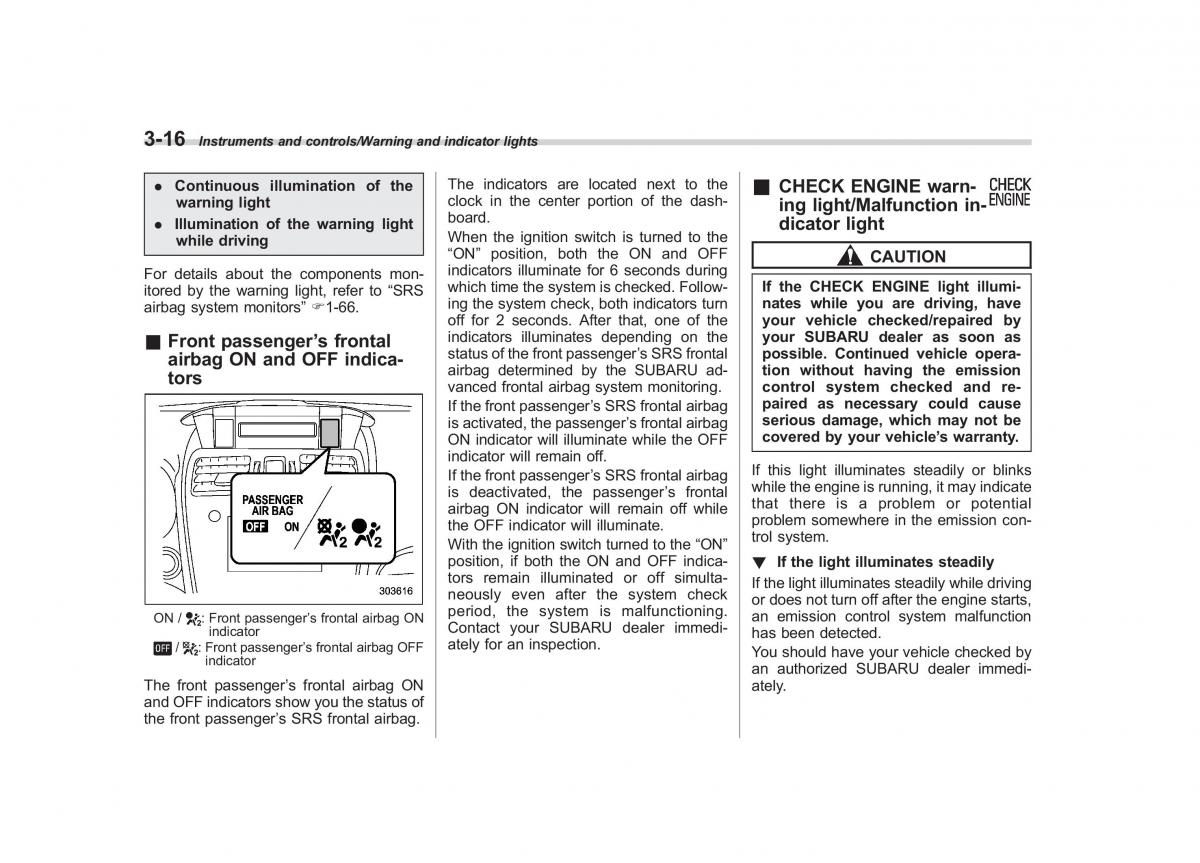 Subaru XV Crosstrek owners manual / page 157